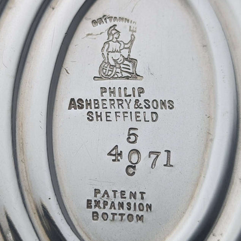 1900年頃 英国アンティーク シルバープレート製ティーポット Philip Ashberry & Sons