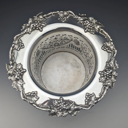 19世紀初頭 英国アンティーク シルバープレート製 マグナムボトルコースター