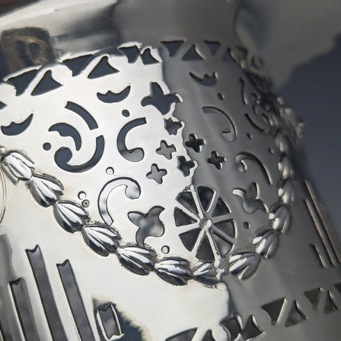 19世紀初頭 英国アンティーク シルバープレート製 マグナムボトルコースター