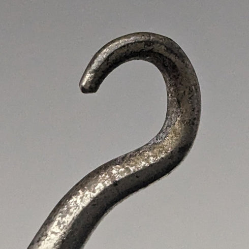 1903年 英国アンティーク 純銀ハンドル シューホーン ボタンフックx2セット Crisford & Norris