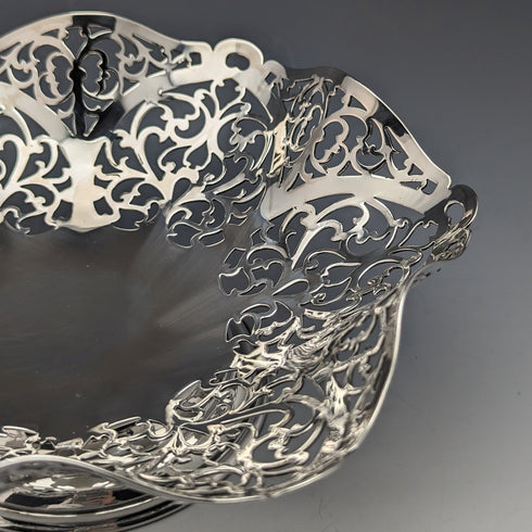 1967年頃 英国ヴィンテージ 純銀製 コンポート/タッツァ 218g R Hodd & Son