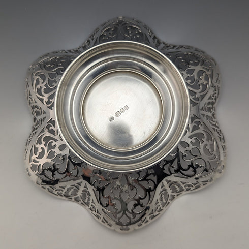 1967年頃 英国ヴィンテージ 純銀製 コンポート/タッツァ 218g R Hodd & Son