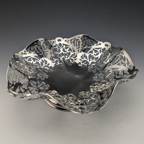 1967年頃 英国ヴィンテージ 純銀製 コンポート/タッツァ 218g R Hodd & Son