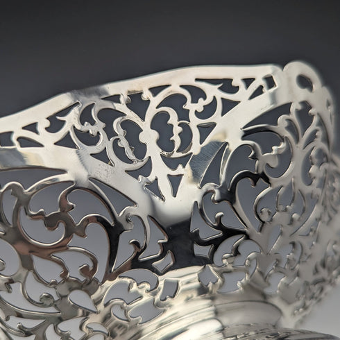 1967年頃 英国ヴィンテージ 純銀製 コンポート/タッツァ 218g R Hodd & Son