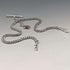 Circa 1910 British Antique Sterling Silver Double Albert Chain 37g Sterling Silver & Amber Fob