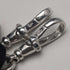 Circa 1910 British Antique Sterling Silver Double Albert Chain 37g Sterling Silver & Amber Fob
