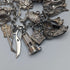 British vintage silver charm bracelet 100g