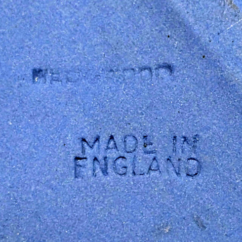 British Vintage Wedgwood Jasperware Heart-shaped Box Holder Pale Blue