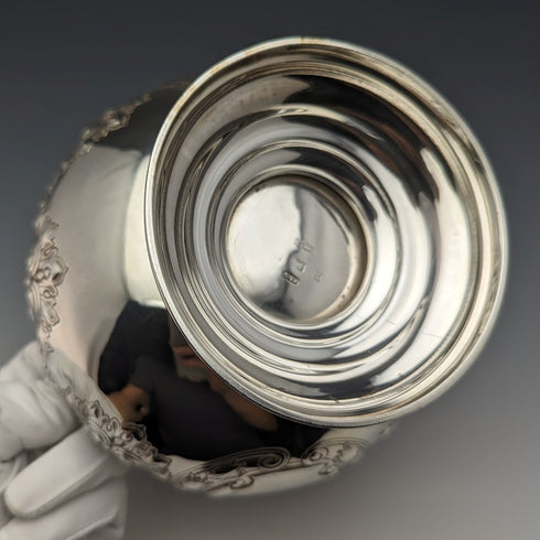 1900年 英国アンティーク 純銀製 ローズ・ボウル 367g Fattorini & Sons