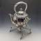 Circa 1900 British Antique Silver Plated Kettle & Burner Stand Set Walker & Hall