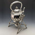 Circa 1900 British Antique Silver Plated Kettle & Burner Stand Set Walker & Hall