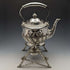 Circa 1900 British Antique Silver Plated Kettle & Burner Stand Set Walker & Hall