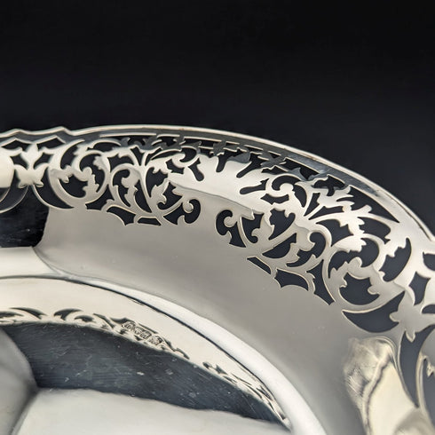 1912年 英国アンティーク 純銀製 ディッシュバスケット 470g Fenton Brothers