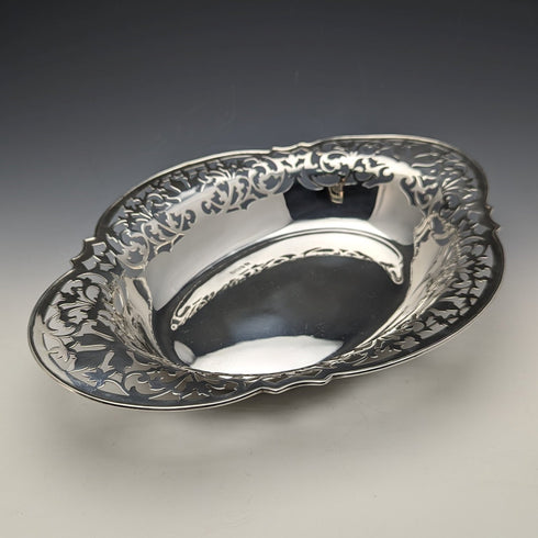 1912年 英国アンティーク 純銀製 ディッシュバスケット 470g Fenton Brothers