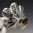 1933 British Vintage Sterling Silver Compote/Tazza Pair Total 335g Viners