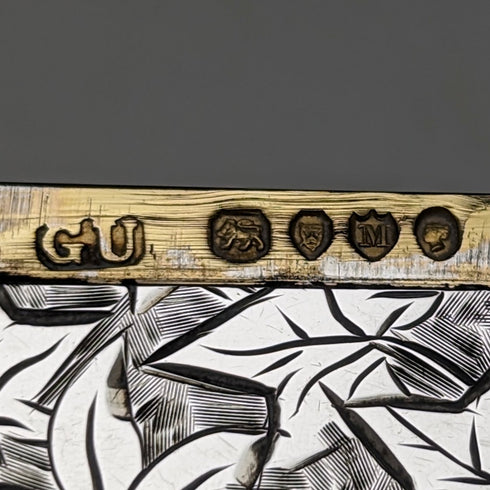 1887 年英國古董純銀卡包 76 克 George Unite