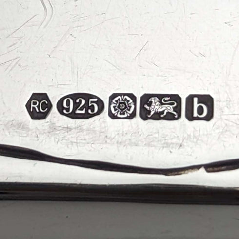 2001 年英國復古純銀鱷魚圖案卡包 62 克 Carr's of Sheffield
