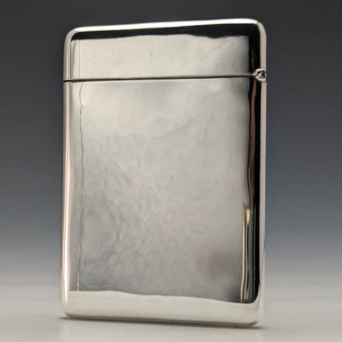 1906年 英国アンティーク 純銀製 アール・ヌーヴォー カードケース 73g William M Hayes