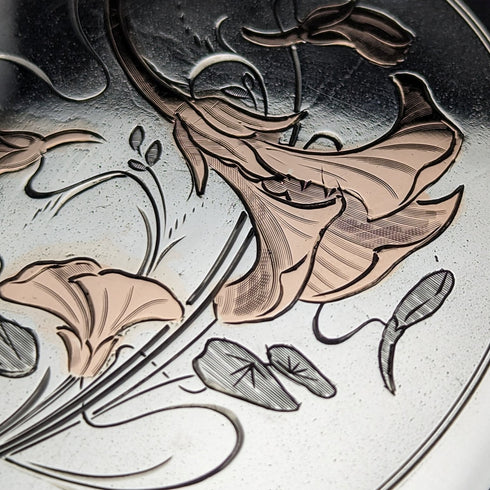 1906年 英国アンティーク 純銀製 アール・ヌーヴォー カードケース 73g William M Hayes