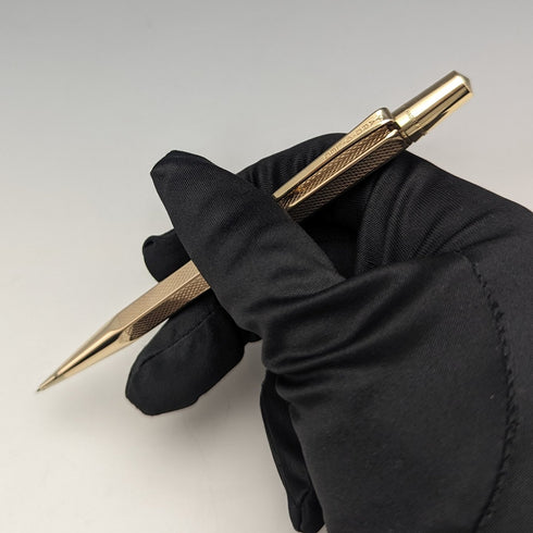 英国ヴィンテージ ヤード・オ・レッド ロールドゴールド製 ヘキサゴン 推進式ペンシル