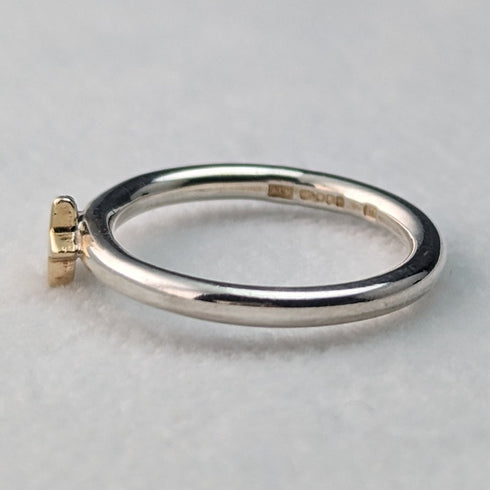 英國珠寶 9 克拉金星純銀戒指戒指 ALM