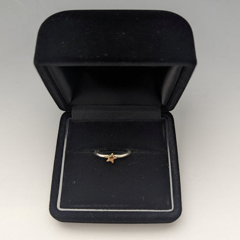 英國珠寶 9 克拉金星純銀戒指戒指 ALM
