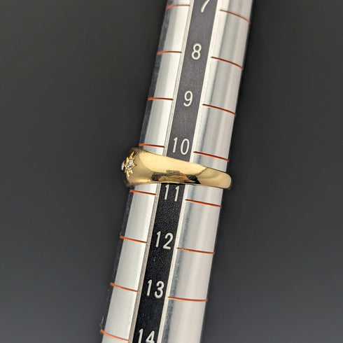 1899 年英國古董珠寶 18K 鑽石吉普賽戒指戒指