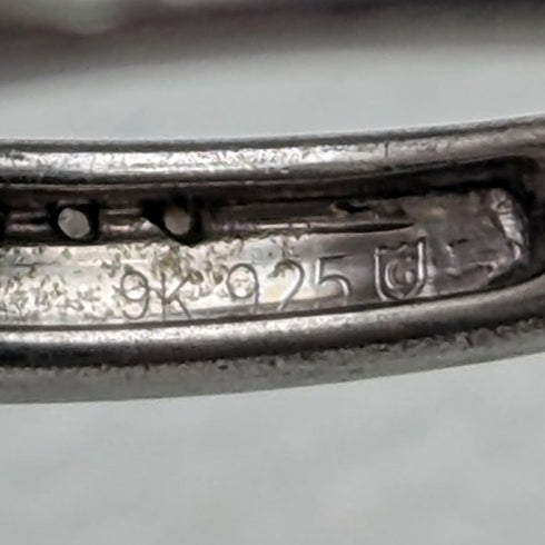 英國復古珠寶米勒鑽石 & 9 克拉金 & 純銀戒指