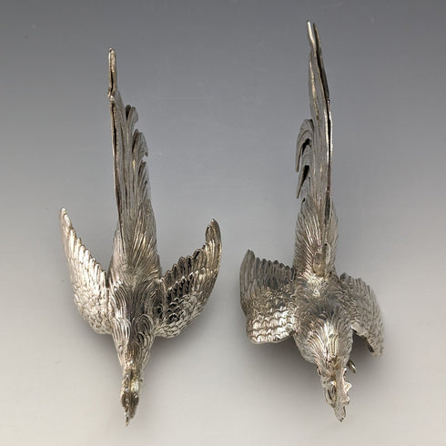 1962 年德國復古純銀鬥雞雕像一對總計 242 克以色列弗里曼