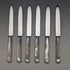 1950's British Vintage White Pearl Handle Cutlery 6 Pair Set with Case Mappin & Webb