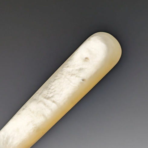 1950 年代英國復古白色珍珠手柄餐具 6 對套裝,帶盒 Mappin 和 Webb