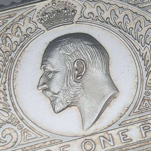 1977 年伊莉莎白二世 25 週年加冕週年紀念純銀 1 英鎊郵票複製品 32 克