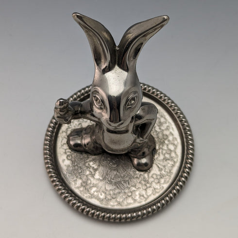 British Vintage Silver Plated Rabbit Figurine Seba