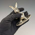 British Vintage Silver Plated Rabbit Figurine Seba