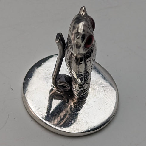 復古純銀貓頭鷹形狀菜單架 6 件套