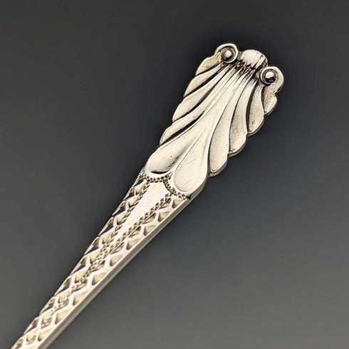 1908 年英國古董 6 純銀茶匙和糖鉗套裝,裝在阿特金兄弟盒中