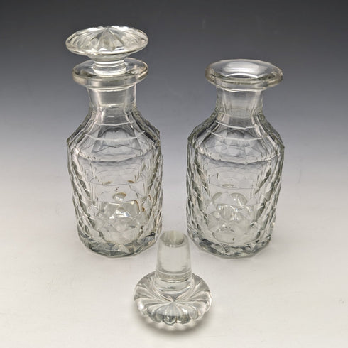 1779 年英國古董純銀和雕花玻璃調味品套裝菲利普弗里曼