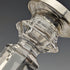 1918 British Antique Glass Sterling Silver Decor Candle Stand Candlestick John Grinsell & Sons
