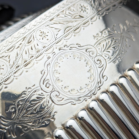 Circa 1895 British antique silver plated teapot Mappin & Webb