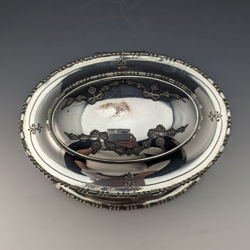 1905年頃 英国アンティーク シルバープレート製 ビスケットバレル Atkin Brothers