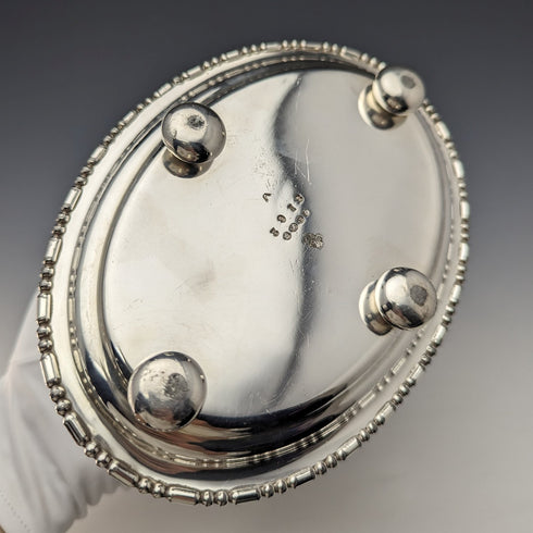 1905年頃 英国アンティーク シルバープレート製 ビスケットバレル Atkin Brothers