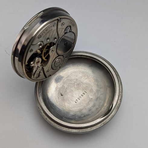 約 1914 年古董真力時大懷錶,合金錶殼,狀況良好