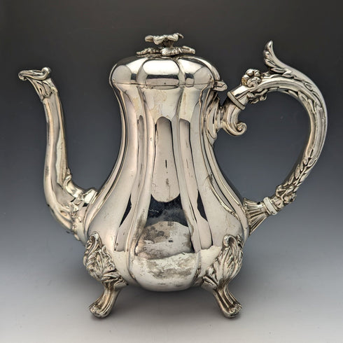 約 1840 年英國古董鍍銀咖啡壺