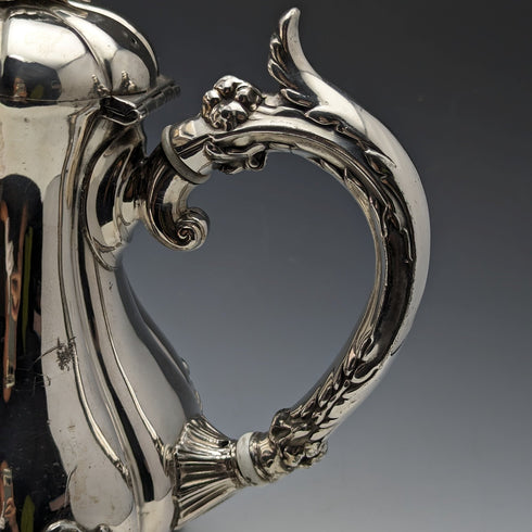 約 1840 年英國古董鍍銀咖啡壺