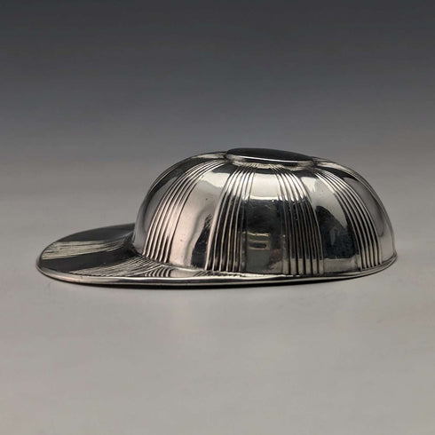 British Antique Silver Plated Jockey Cap Tea Caddy Spoon