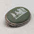 British Vintage Wedgwood Green Jasperware Brooch