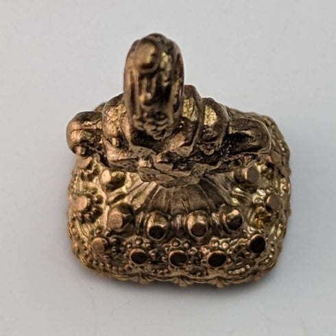 英國古董鍍金密封郵票扣