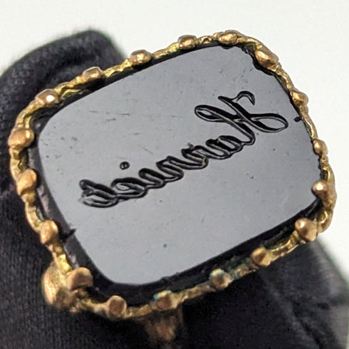 英国アンティーク 金張り製 シーリングスタンプ フォブ