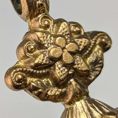 英國古董鍍金密封郵票扣