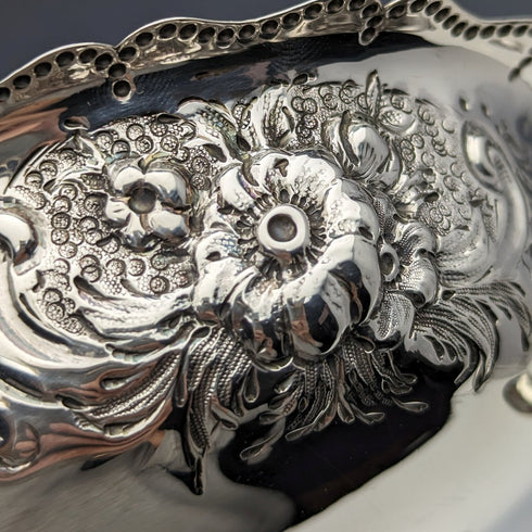 1880 年英國古董純銀高腳碗 113 克羅伯特哈珀